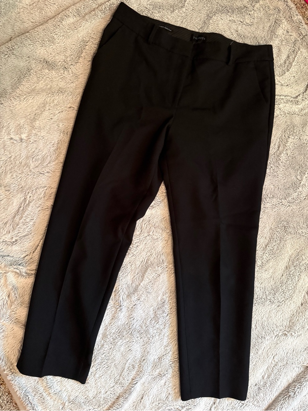 Talbots Hampshire Ankle pants black 12p